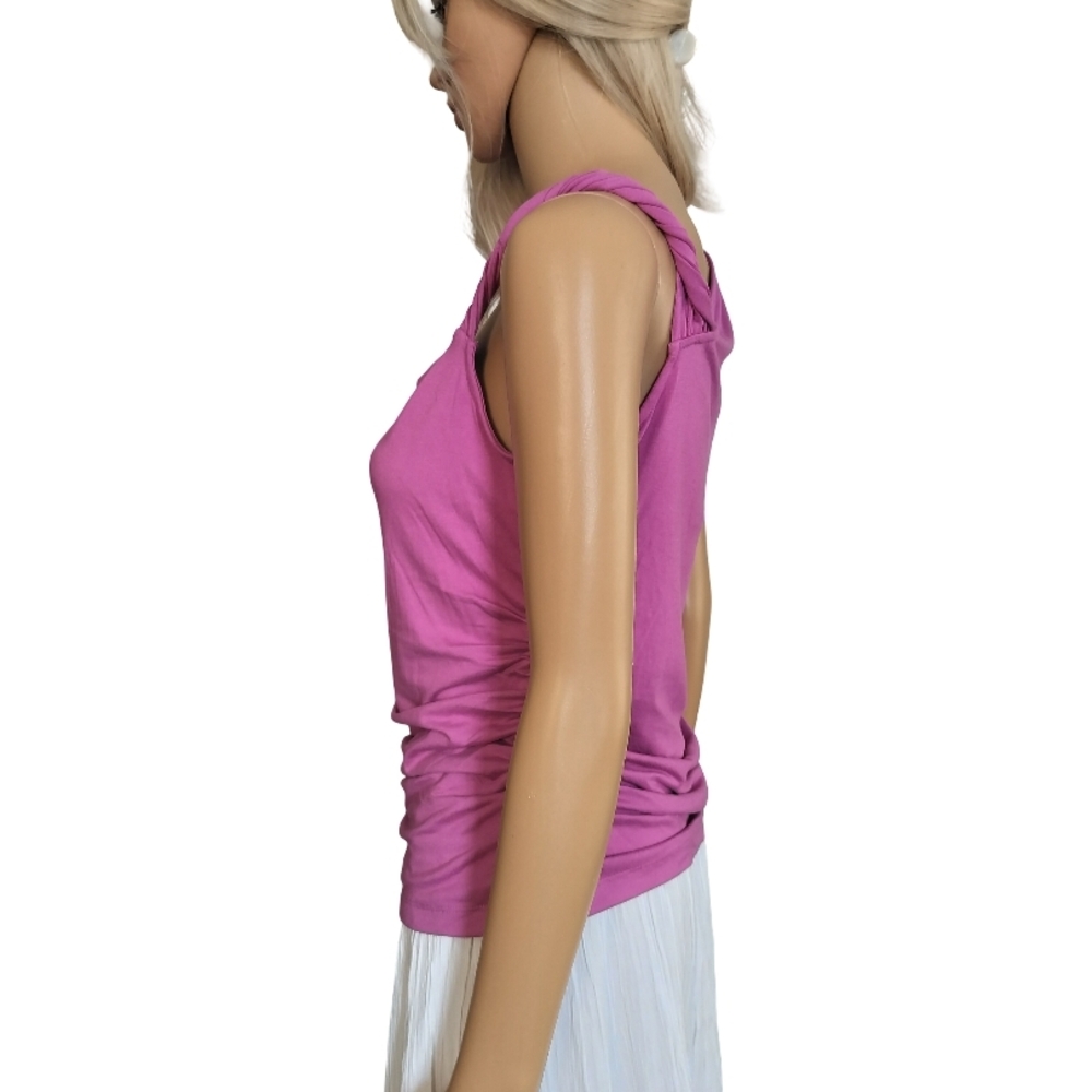 INC International Concepts Fuchsia Drape Neck Camisole Top Size S NWT - Picture 4 of 7